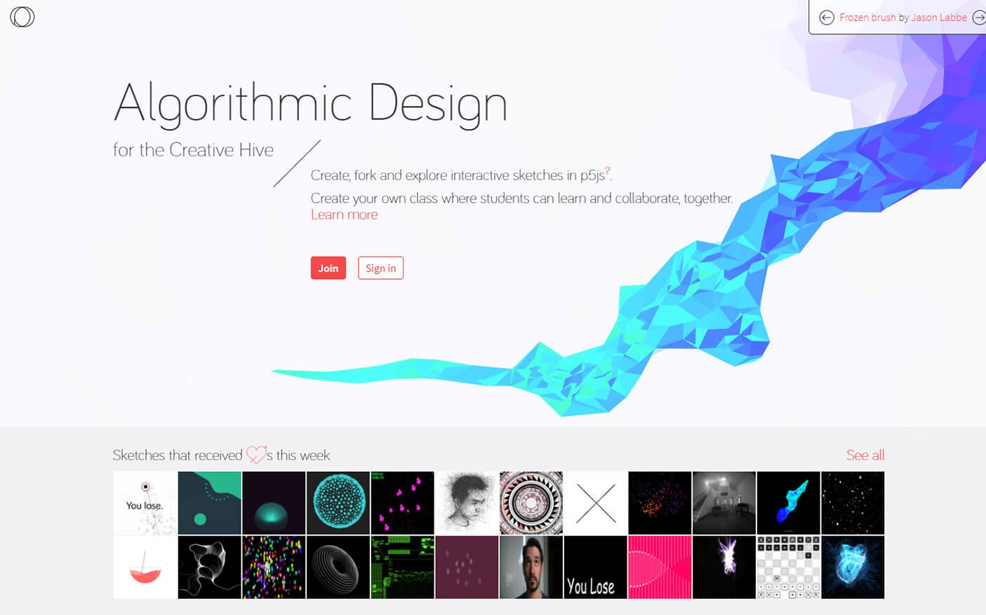 Open Processing design inspiration